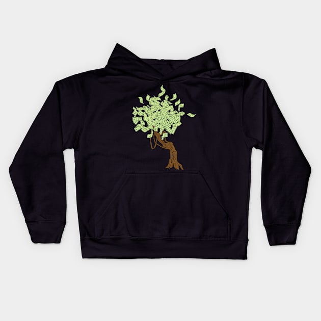 Money Tree Kids Hoodie by CrissWild